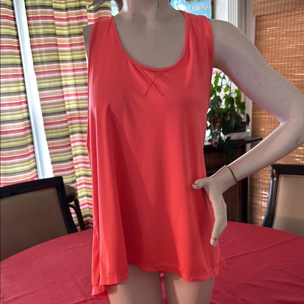 Coral Sleeveless Tank Top